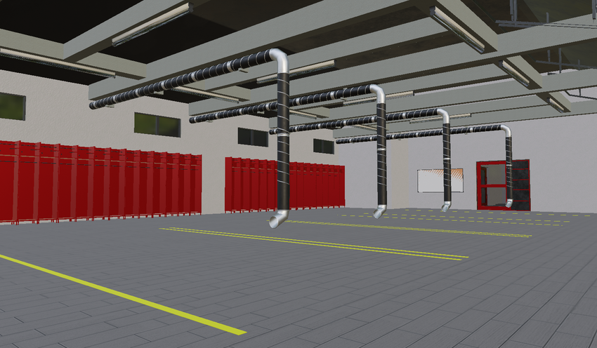 Moderne Feuerwache 4Torig